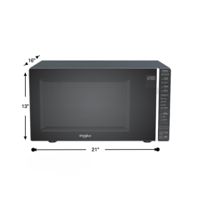 Whirlpool 1.1 Cub Ft Microwave - Black