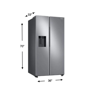 [Samsung] 27 Cub Ft SXS Refrigerator W/Water & Ice Dispenser