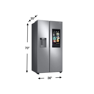 [Samsung] 22 Cub Ft SXS Refrigerator W/Water & Ice Dispenser