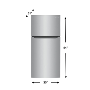 [Frigidaire] 20 Cub Ft Refrigerator - Stainless Steel