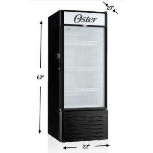 [Oster] 8 Cub Ft Single Door Showcase Chiller