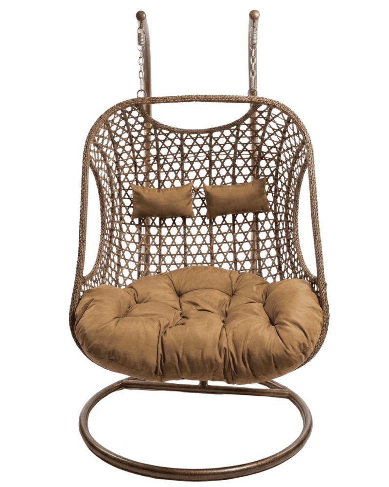 2 Seater Basket Swing w/ Brown Cushion Miguel Moses GE7430
